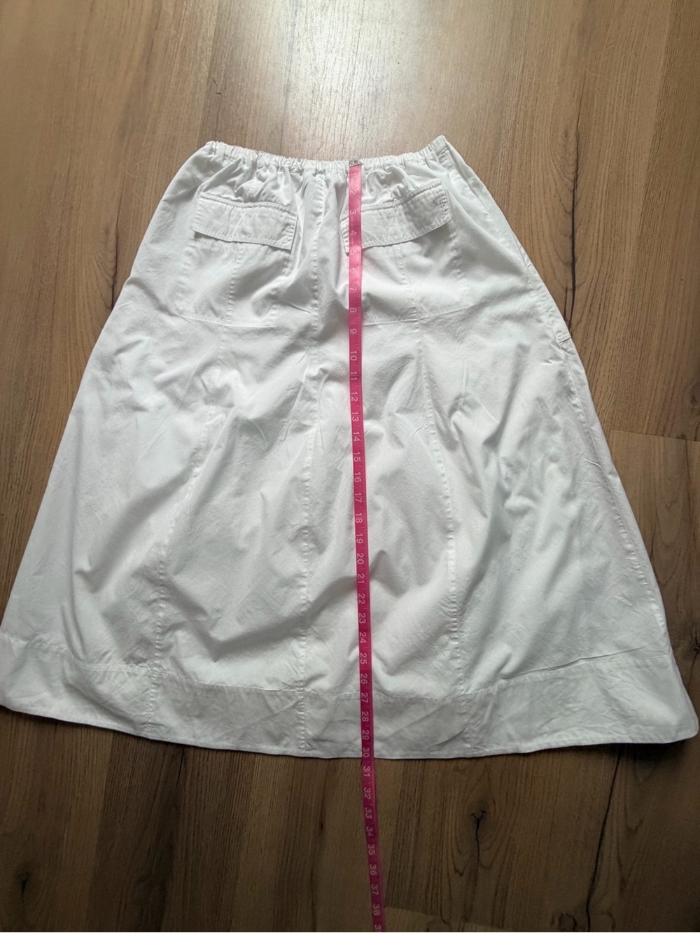 Vince Cotton Zip Pocket Utility Midi Skirt - Picture 7 of 8